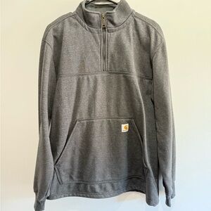 Carhartt Charcoal Quarter-Zip Sweatshirt